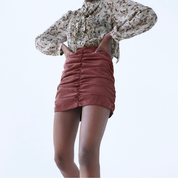 NWT Zara Draped Mini Skirt - Picture 1 of 8